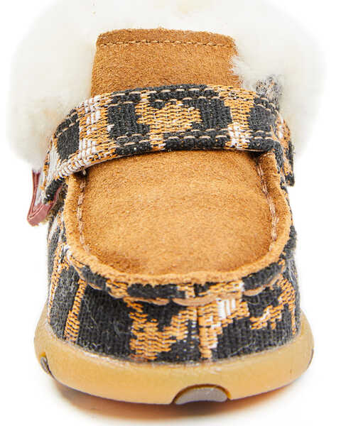 Twisted X Infant Girls' Cheetah Print Shoes - Moc Toe, Tan, hi-res