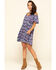 Image #6 - Red Label by Panhandle Women's Cold Shoulder Mini Dress, Navy, hi-res