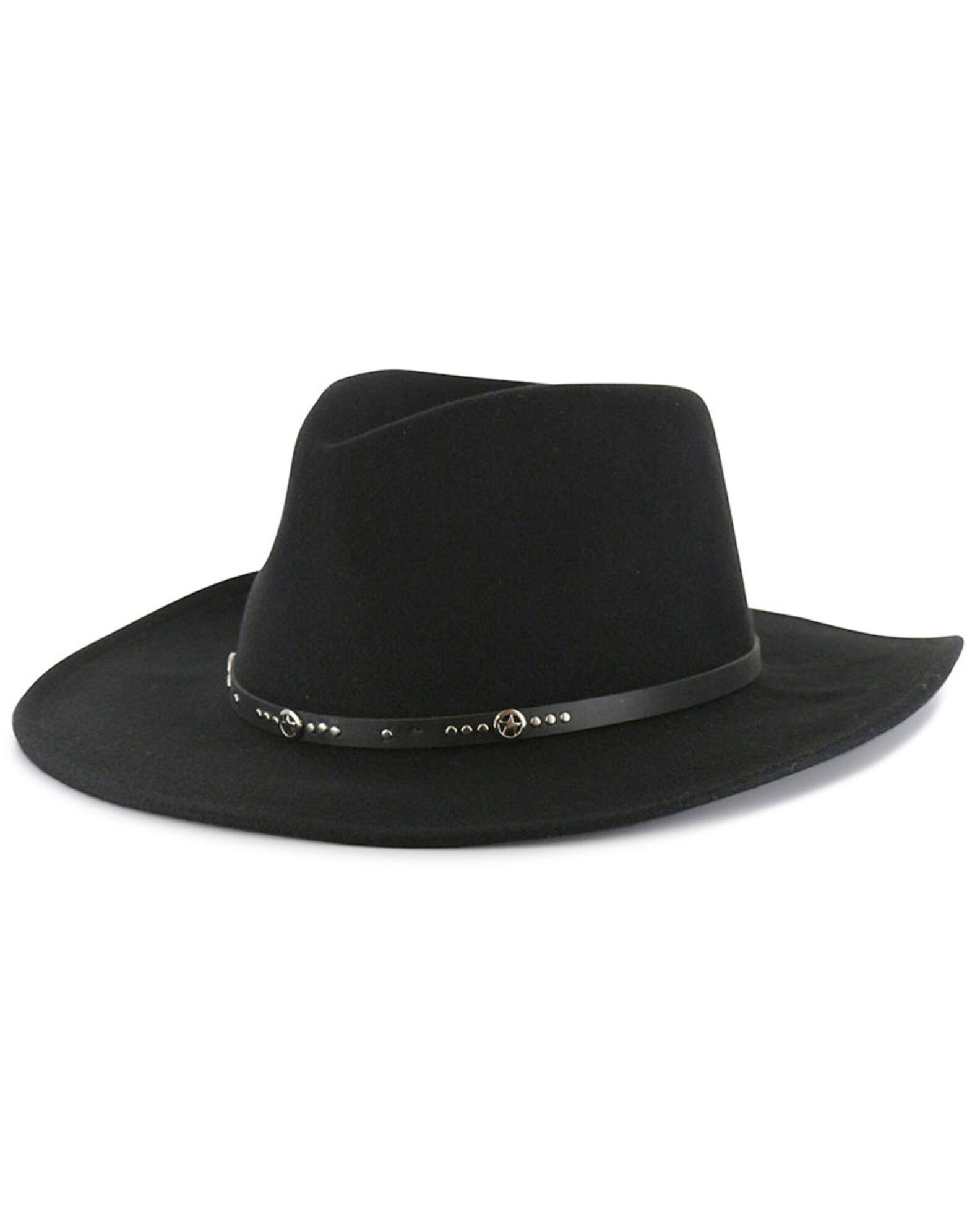 Image #1 - Cody James® Men's Sedona Wool Hat, Black, hi-res