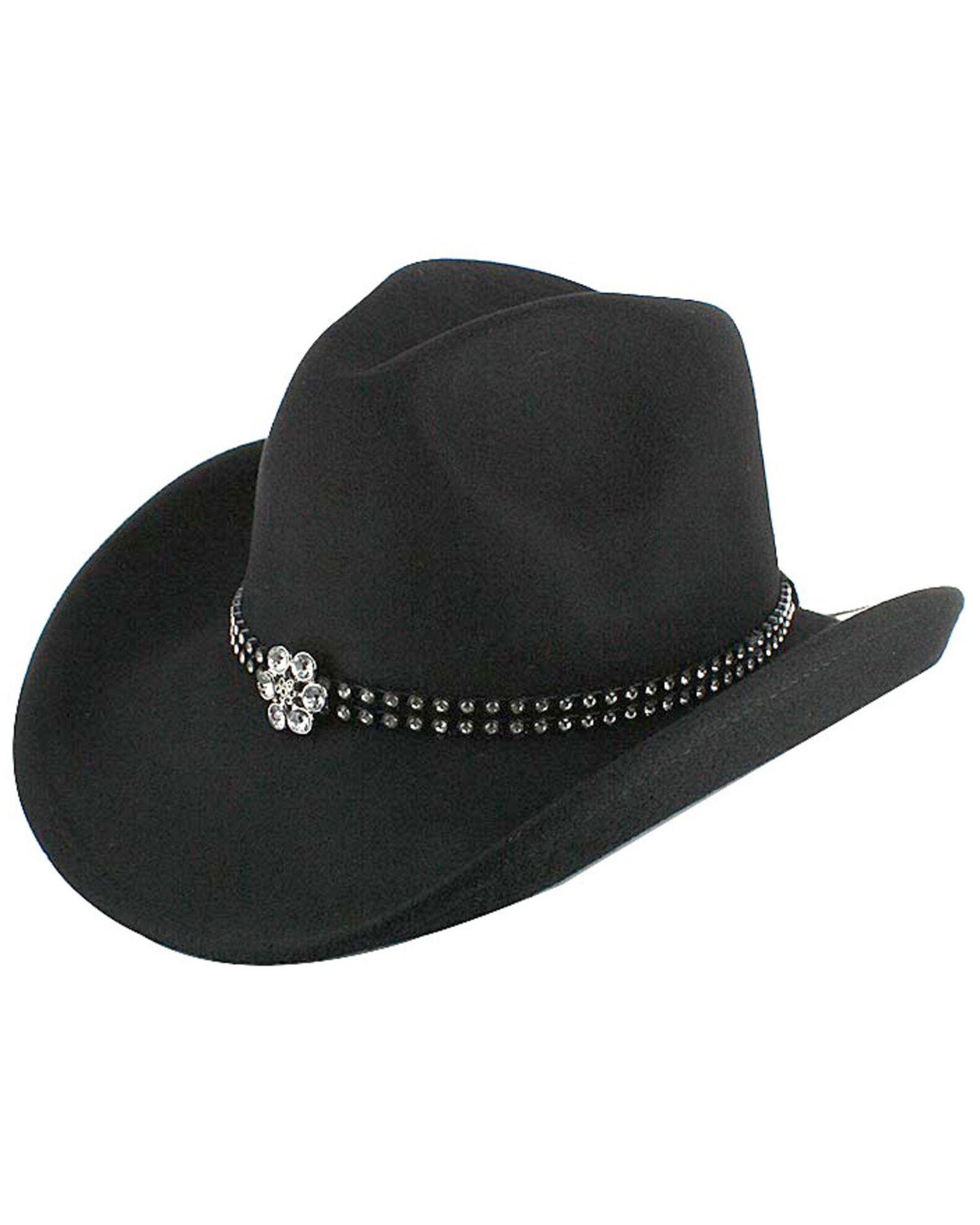 Girls black online hat