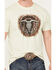 Image #3 - Cody James Men's Do No Harm Take No Bull Short Sleeve Graphic T-Shirt, Wheat, hi-res