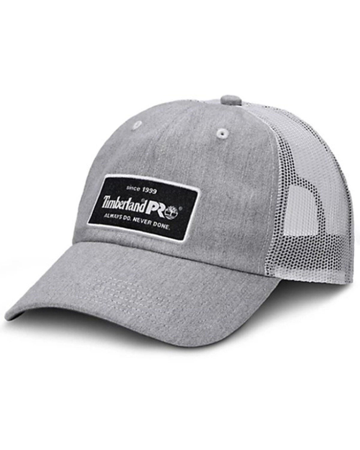 Timberland PRO Men's A.D.N.D. Logo Patch Mesh Back Baseball Cap, Charcoal, hi-res