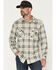 Image #1 - Brothers and Sons Men's Locket Plaid Print Long Sleeve Button-Down Stretch Western Shirt, Tan, hi-res
