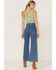 Rolla's Women's Sailor Medium Wash High Rise Wide Jeans, Blue, hi-res
