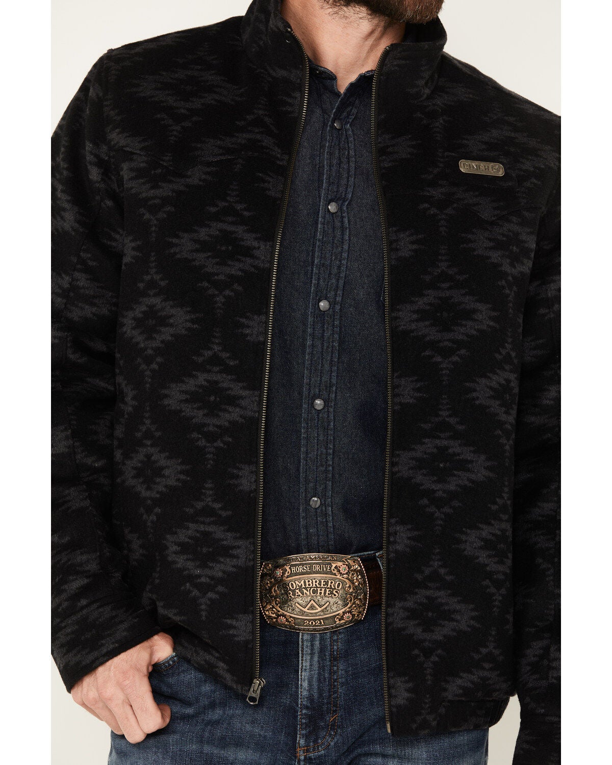 Image #3 - Cinch Men's Wool Insulated Southwestern Print Climate Control Jacket - Big, , hi-res