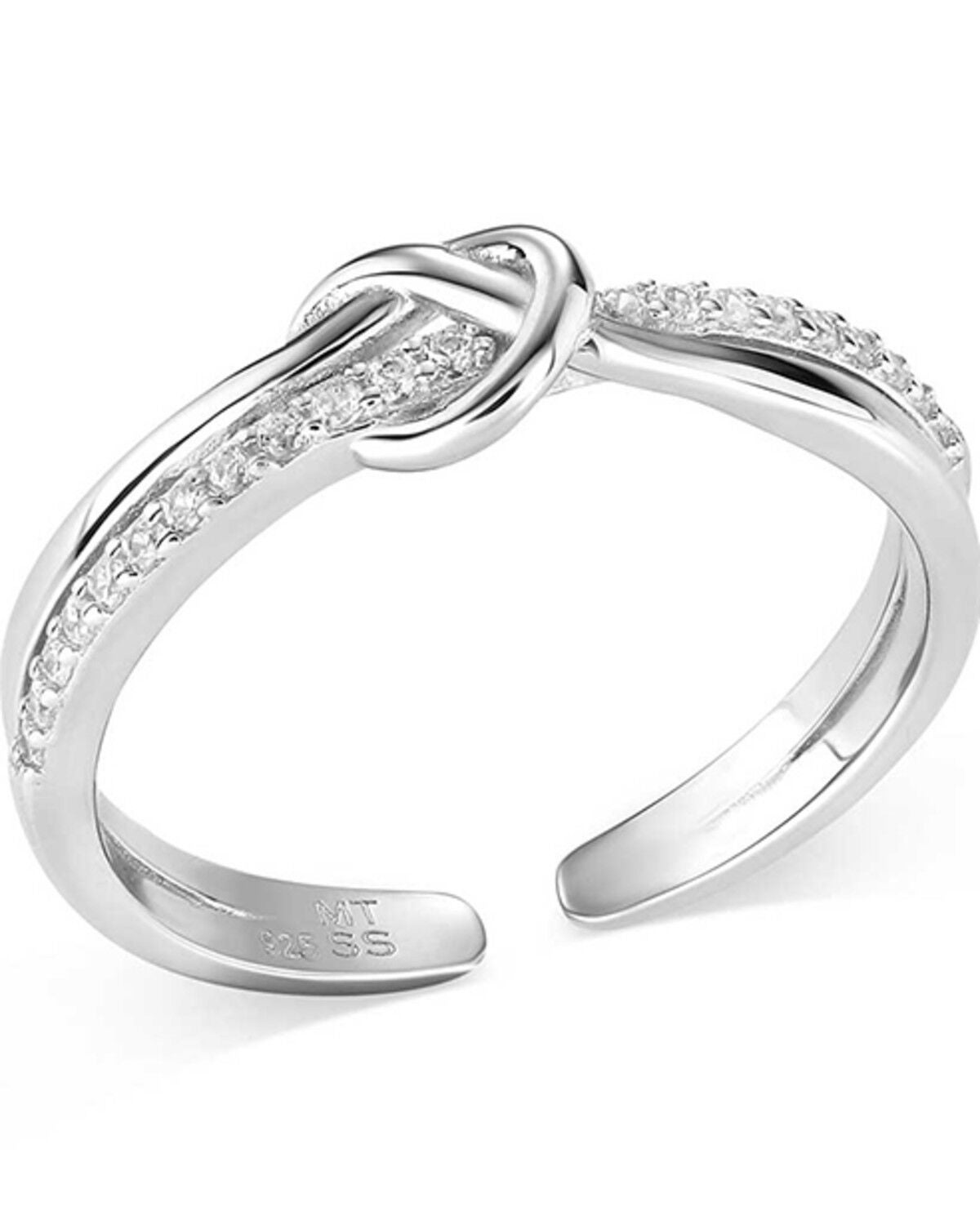 Montana Silversmiths Women's Tied To You Ring, Silver, hi-res