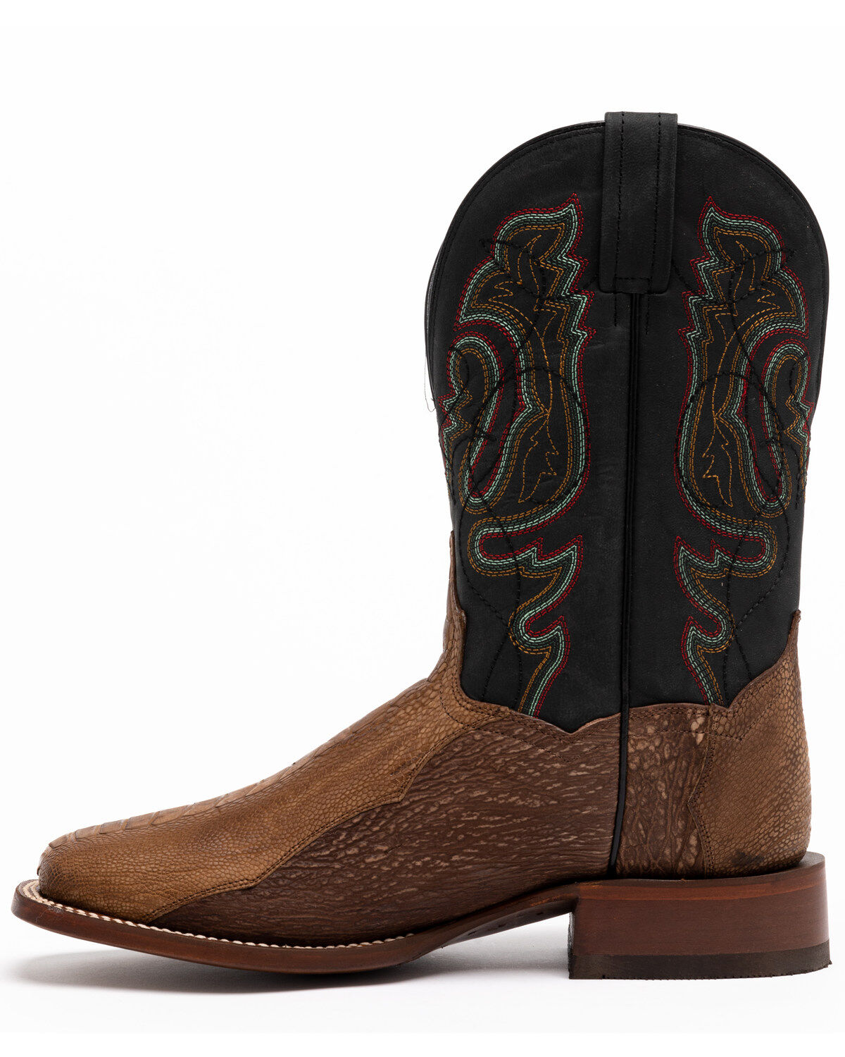 Image #3 - Dan Post Men's Bay Apache Ostrich Western Boots - Wide Square Toe, , hi-res