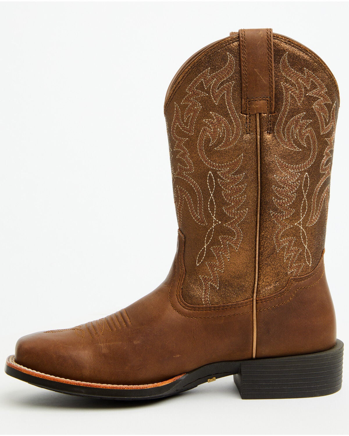Image #3 - Shyanne Women's Sidney Performance Western Boots - Broad Square Toe, Brown, hi-res