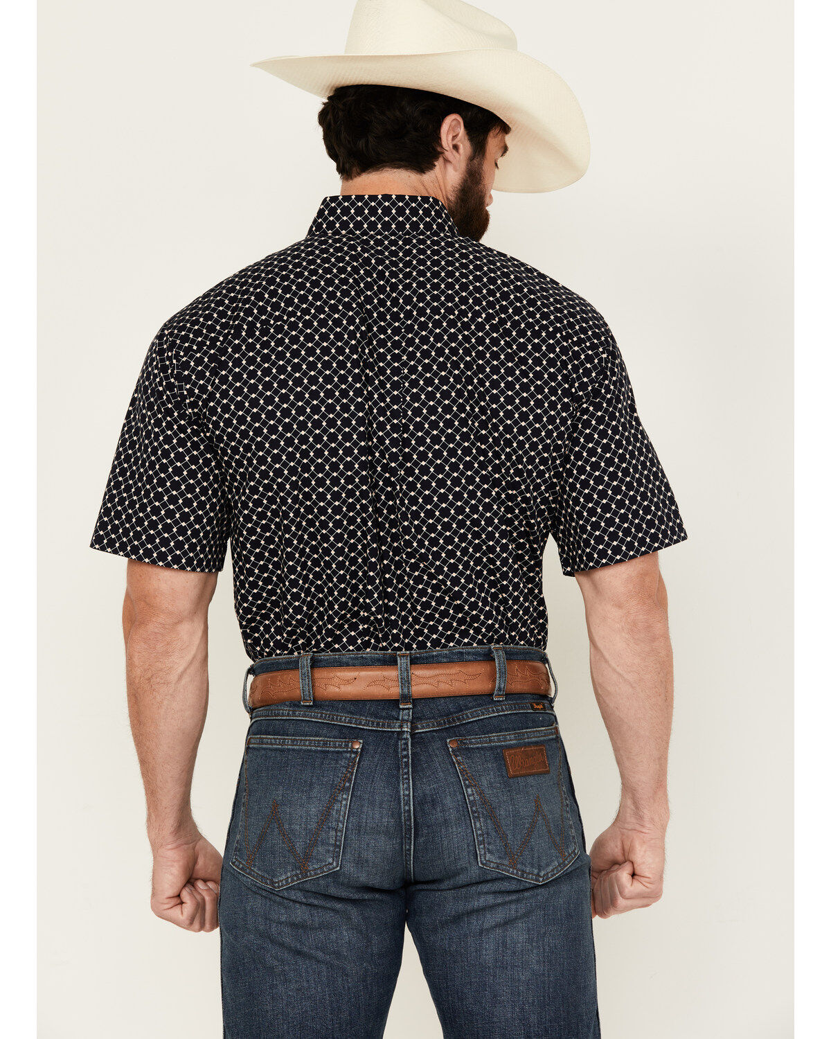 Product Name:  Cinch Men's Boot Barn Exclusive Geo Print Short Sleeve Button-Down Western Shirt