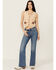 Image #1 - Levi's Premium Fair Point Women's Medium Wash High Rise Straight Stretch Denim Jeans, Medium Wash, hi-res