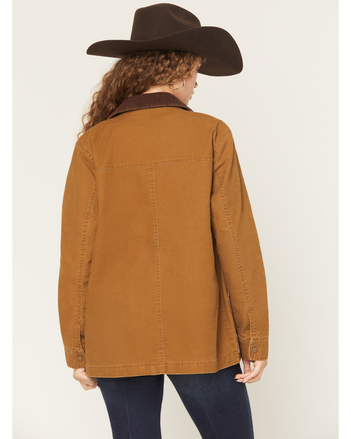 Image #4 - 26 International Women's Corduroy Collar Barn Jacket, Brown, hi-res
