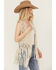 Image #2 - Wonderwest Women's Foiled Suede Vest, Cream, hi-res