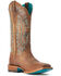 Image #1 - Ariat Women's Frontier Tilly TEK Step Western Boots - Broad Square Toe, Tan, hi-res