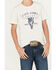 Image #3 - Cody James Boys' CJ Steer Head Short Sleeve Graphic T-Shirt, Ivory, hi-res