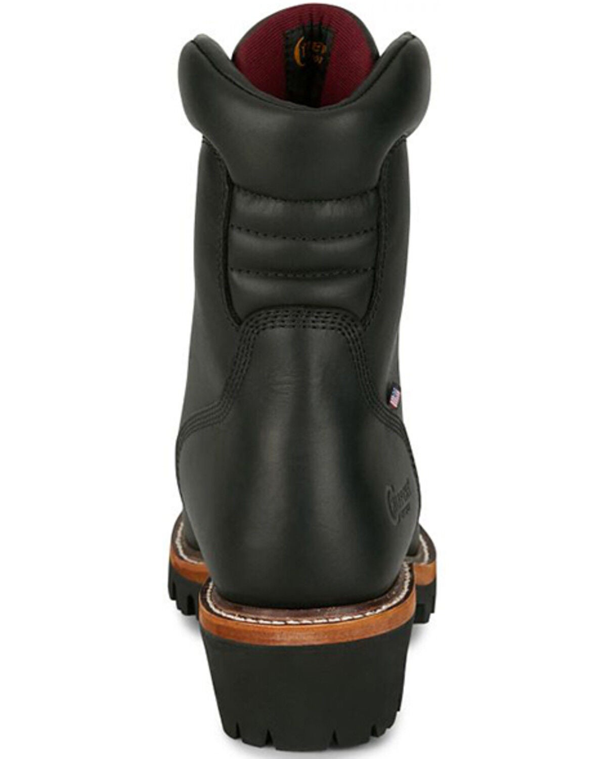 Image #5 - Chippewa Men's 9" Super Logger Waterproof Insulated Work Boots - Steel Toe, Black, hi-res