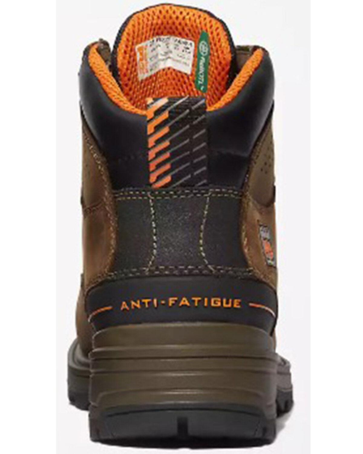 Image #4 - Timberland Pro Men's 6" Magnitude Waterproof Work Boots - Composite Toe, Brown, hi-res