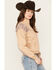 Image #2 - Shyanne Women's Southwestern Print 1/2 Zip Pullover, Oatmeal, hi-res