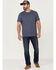 Brothers & Sons Men's Indigo Basic Short Sleeve Pocket T-Shirt , Indigo, hi-res