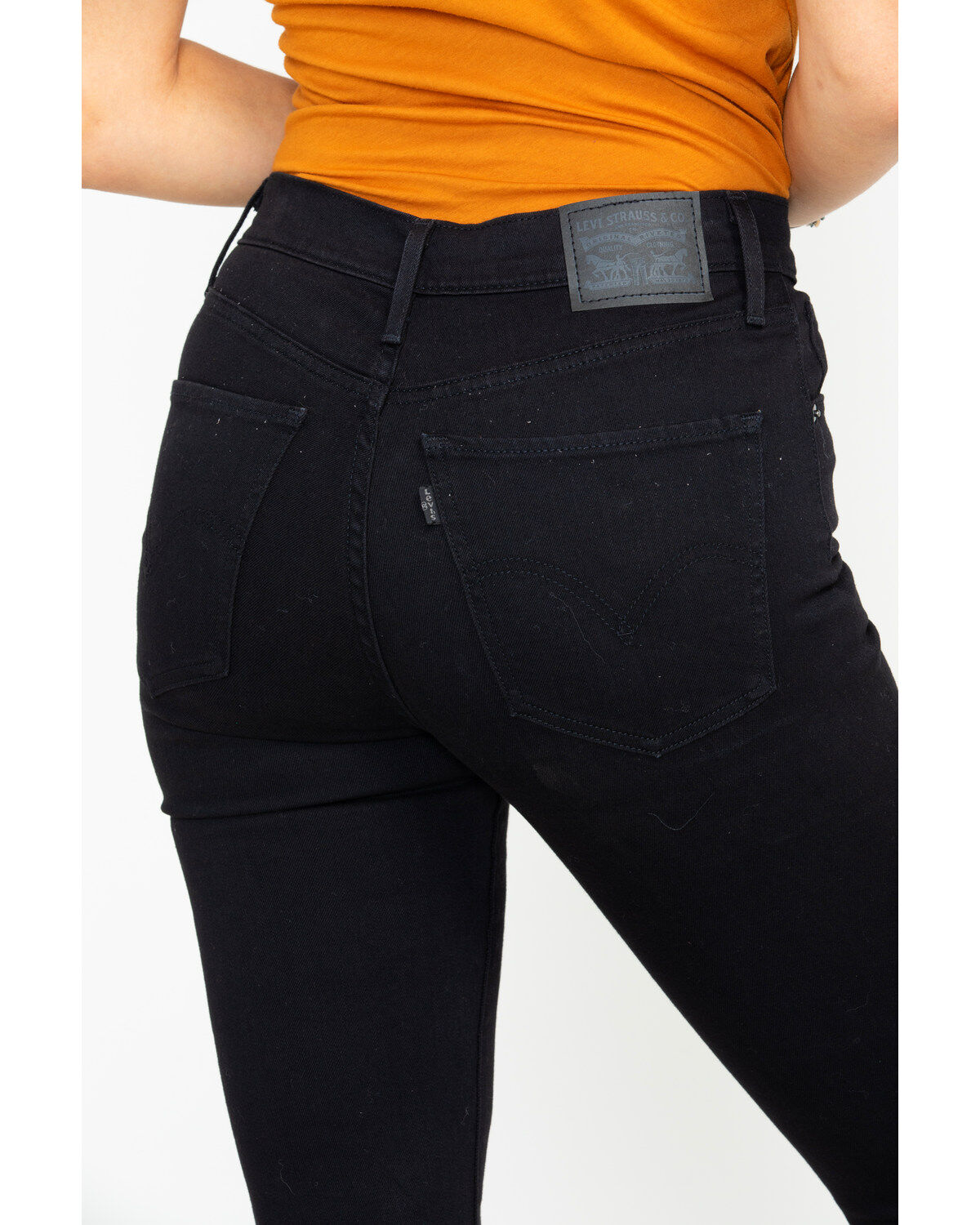 levi's high rise flare jeans