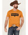 Ariat Men's Shadows Short Sleeve T-Shirt, Mustard, hi-res