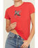 Image #3 - Levi's Women's Cowboy Short Sleeve Graphic Tee, Red, hi-res