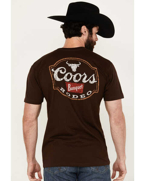 Changes Men's Coors Banquet Rodeo Short Sleeve Graphic T-Shirt, Brown, hi-res