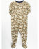 Boot Barn Infant Boys' Camo & USA Footed PJ Onesie Set - 2-piece, Taupe, hi-res