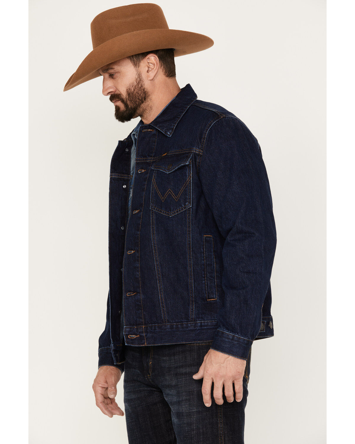 Image #2 - Wrangler Retro Men's Unlined Denim Jacket, Blue, hi-res