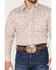 Rough Stock by Panhandle Men's Paisley Print Long Sleeve Stretch Western Shirt, Rust Copper, hi-res
