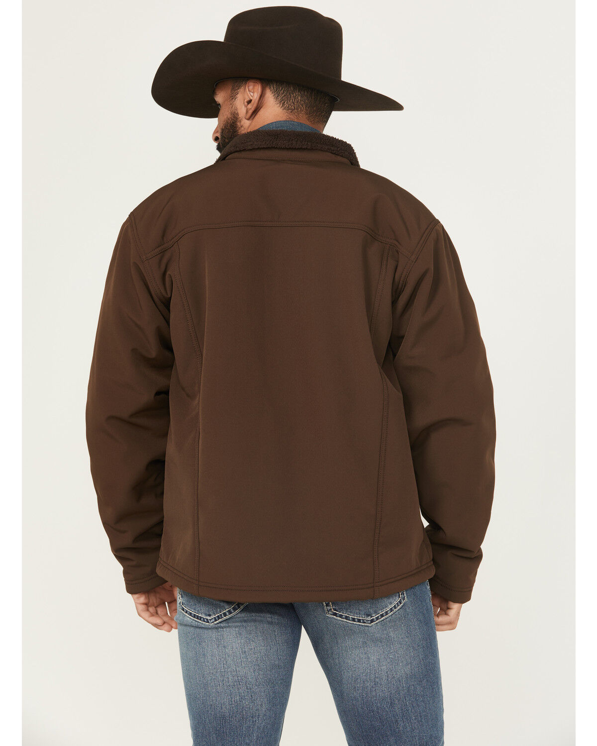 Image #4 - Ariat Men's Vernon Sherpa 2.0 Snap jacket, Dark Brown, hi-res