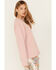 The NASH Collection Women's 3D Logo Sweatshirt, Pink, hi-res