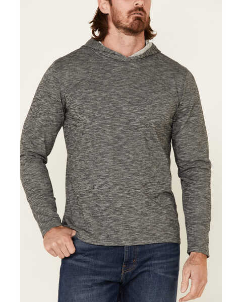 Image #3 - North River Men's Solid Hooded Shirt, Grey, hi-res