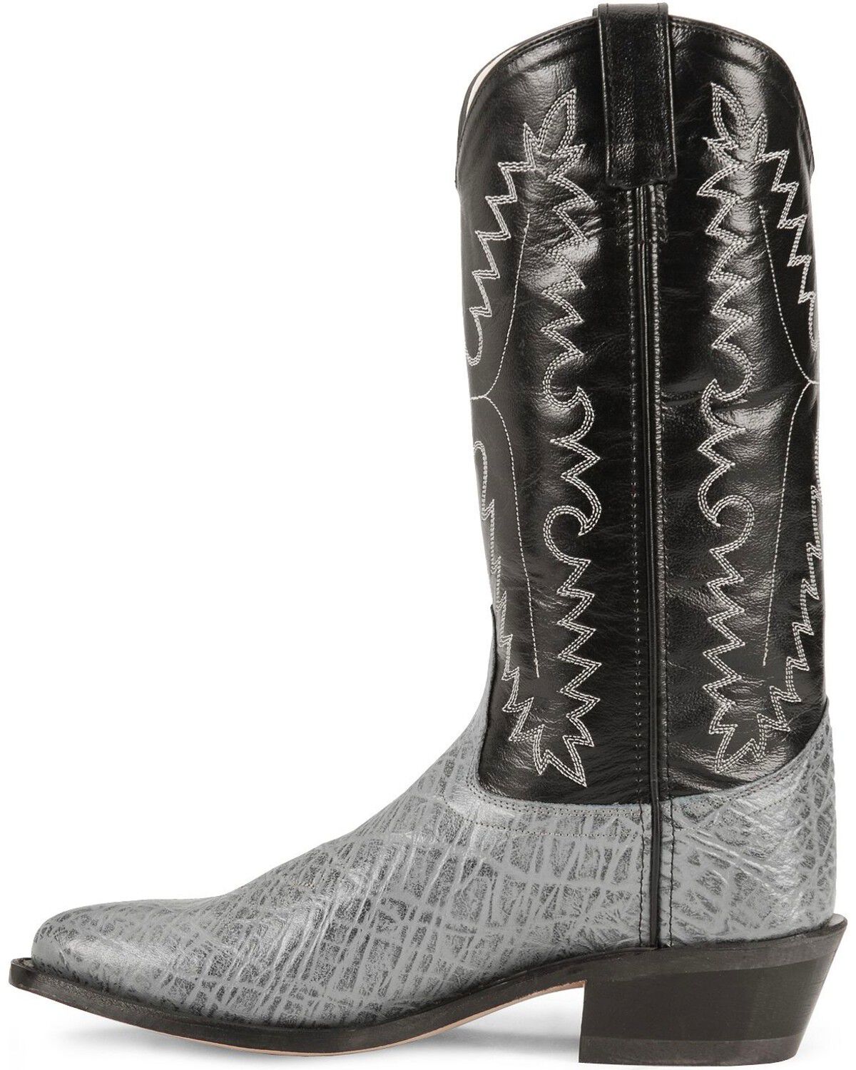 gray elephant skin boots