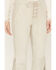 Idyllwind Women's Huntsville High Rise Leather Fringe Flare Pants, Stone, hi-res