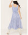 Image #4 - Scully Women's Lace-Up Jacquard Maxi Dress, Light Blue, hi-res