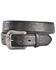 Image #1 - 3D Black Ostrich Print Leather Belt, , hi-res