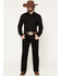 Image #1 - Rock & Roll Denim Men's Double Barrel Relaxed Straight Reflex Stretch Denim Jeans, Black, hi-res