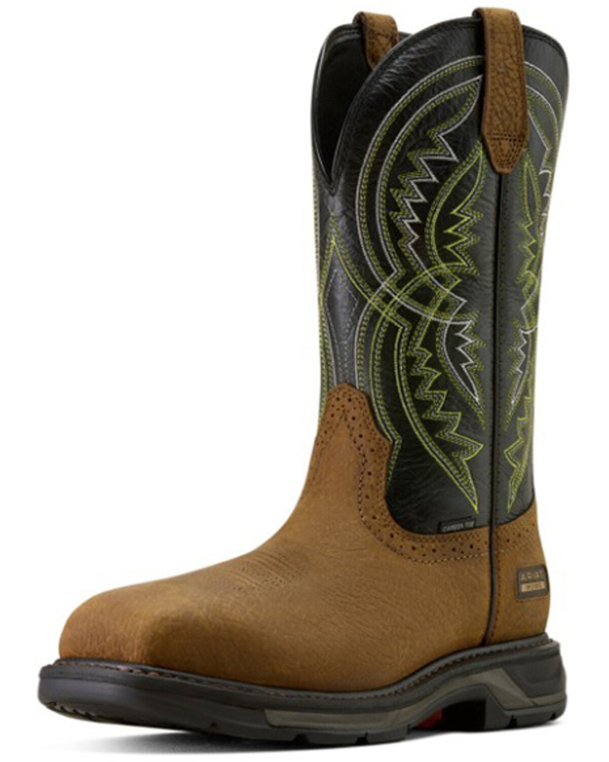 Image #2 - Ariat Men's WorkHog&reg; XT Coil Pull-On Work Boots - Carbon Toe, Brown, hi-res