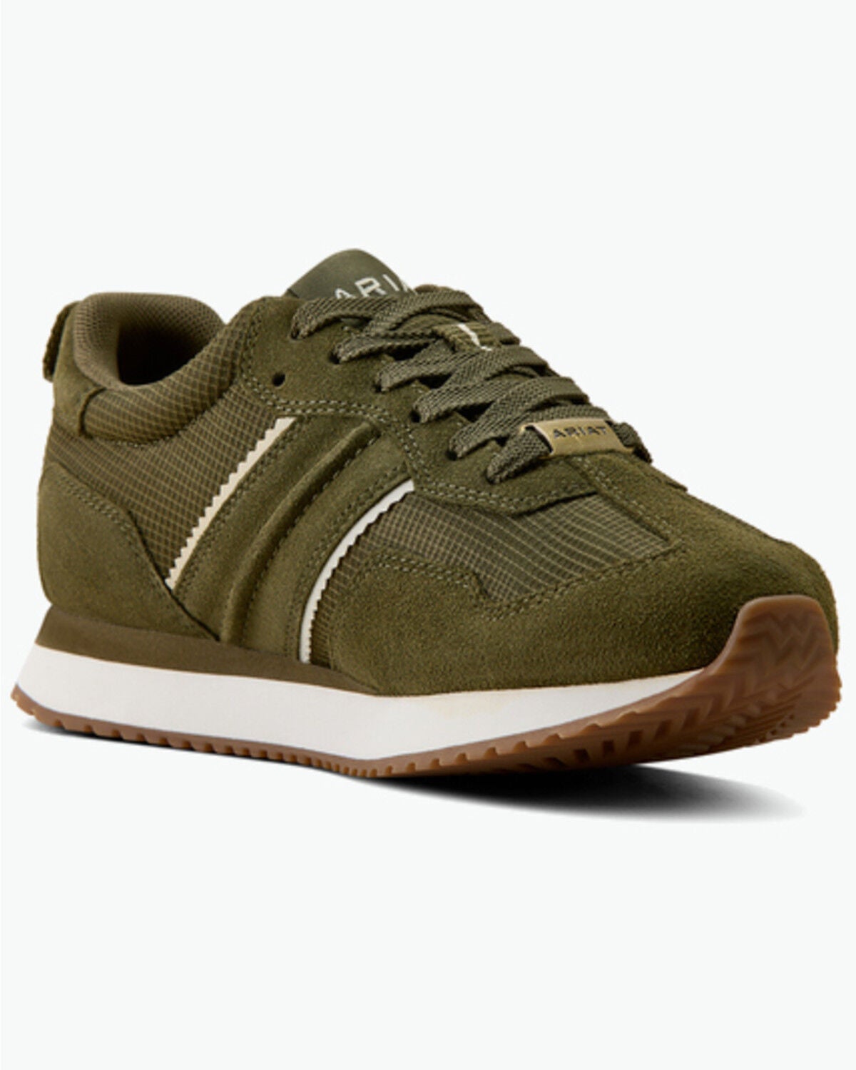 Image #1 - Ariat Women's Ranch Runner Waterproof Casual Shoes, Green, hi-res