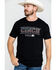 Cinch Men's Logo Flag Graphic T-Shirt , Black, hi-res