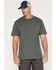 Image #1 - Dickies Men's Short Sleeve Heavyweight Work Shirt, Heather Green, hi-res