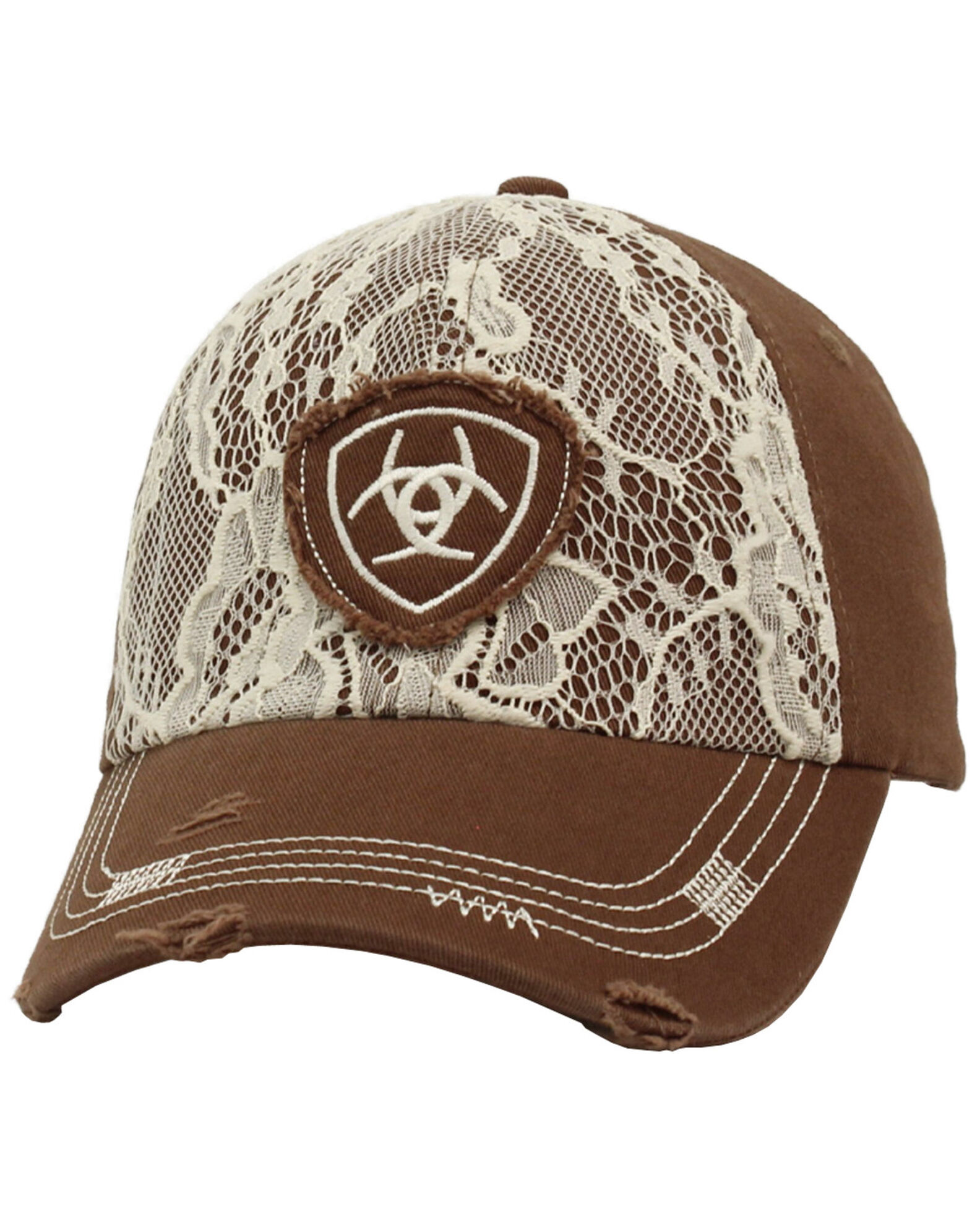 Ariat Women s Lace Overlay Baseball Cap Boot Barn