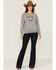 Ariat Women's R.E.A.L. Pacific Steerhead Sweatshirt , Heather Grey, hi-res