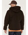 Image #4 - Carhartt Men's Washed Duck Sherpa Lined Hooded Work Jacket - Big & Tall, Dark Brown, hi-res