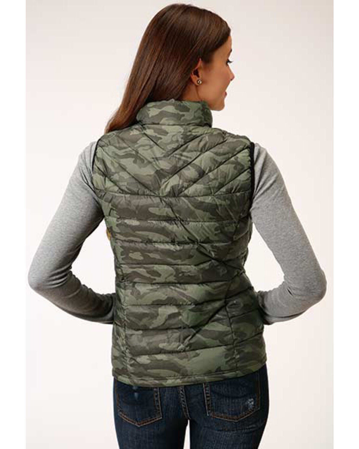 Roper Women's Camo Quilted Puffer Vest 