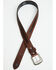 Image #2 - Red Dirt Hat Men's Arrow Stitch Leather Belt, Brown, hi-res