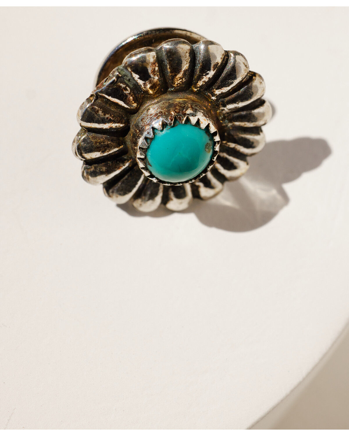 Image #2 - Broken Arrow Jewelry Women's Cactus Flower Pin, Silver, hi-res