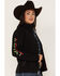 Ariat Women's Floral Embroidered Rosas Team Softshell Jacket, Black, hi-res