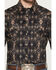 Image #3 - Rock & Roll Denim Men's Southwestern Print Long Sleeve Snap Stretch Western Shirt, Black, hi-res
