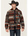 Image #1 - RANK 45® Men's Woodsworth Southwestern Print Wool Shirt Jacket, Grey, hi-res